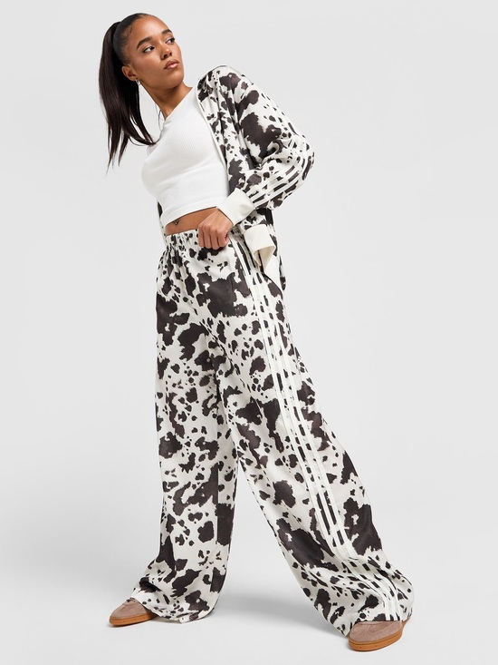 adidas Pants - adidas Cow-Print wide leg Track Pants